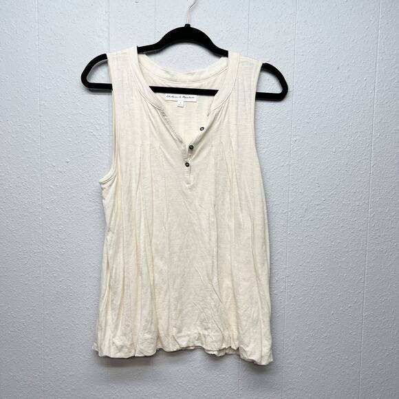 Chelsea & Theodore Bubble Hem Henley Top Large Capsule Minimalist Timeless - Picture 1 of 11